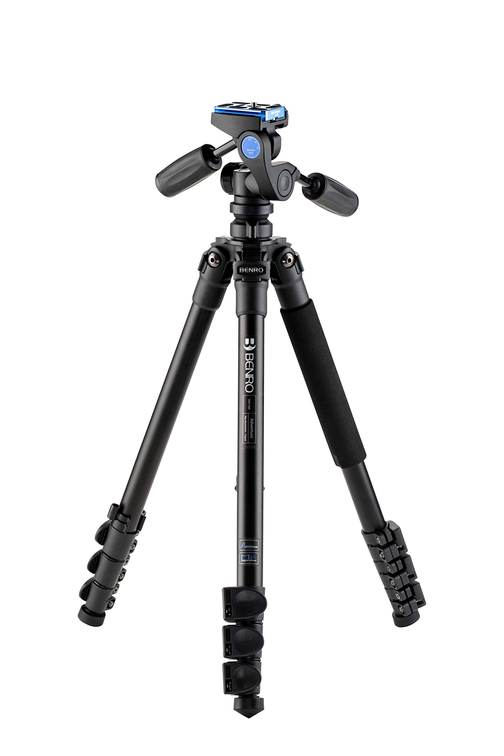 Amazon.com : Benro Adventure Aluminum Tripod with HD1A 3-Way Pan